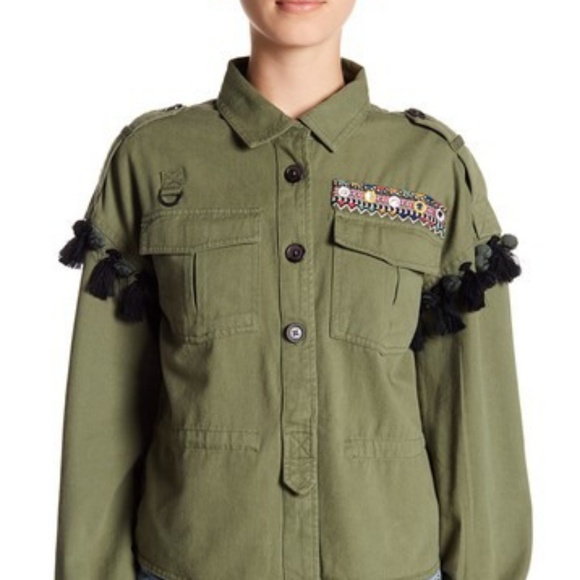 CoffeeShop Beaded Cargo Jacket S - Picture 2 of 8